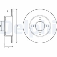 2X Delphi BG2343 Bremsscheibe FüR Audi