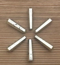 PYRITE DOUBLE TERMINATED GEMSTONE CRYSTAL PENCIL POINT (ONE)