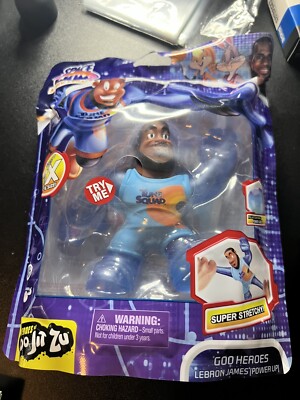 Space jam New Legacy Lebron James Goo Heroes Stretch Toy ( Power Up Blue )