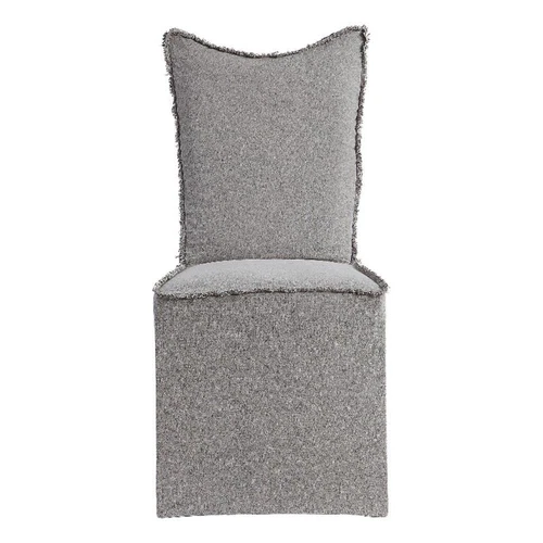 Uttermost Narissa Contemporary Fabric Armless Chairs in Gray (Set of 2) - Picture 1 of 2