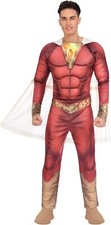 DC Comics Shazam Herren Muskelkost&uuml;m Fancy Dress Kost&uuml;m Kleid