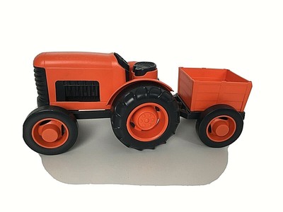 green toys tractor vehicle orange