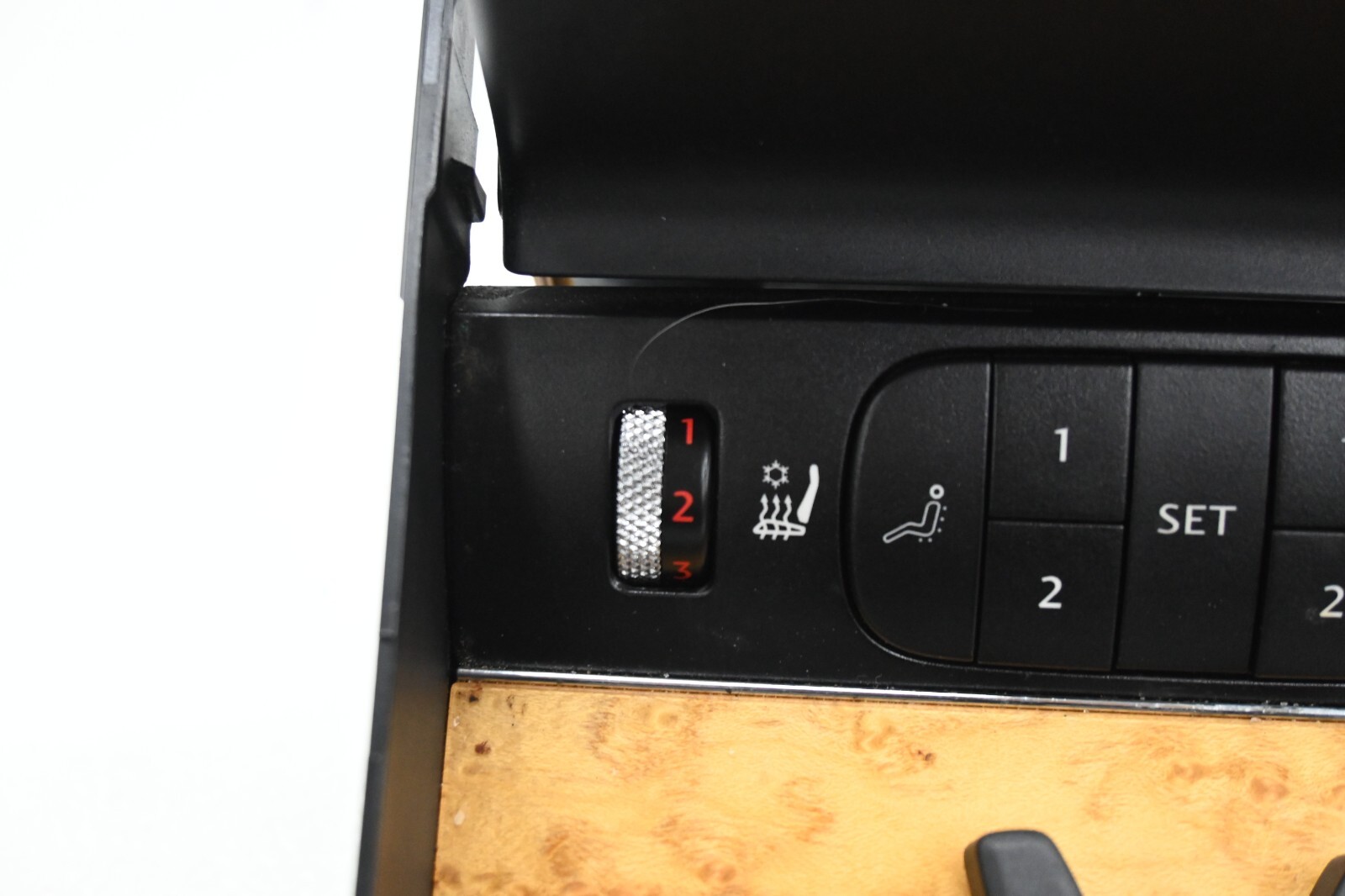 ⭐ 03-12 Bentley Continental Rear Center Console Seat Switch Adjustment Wood Oem