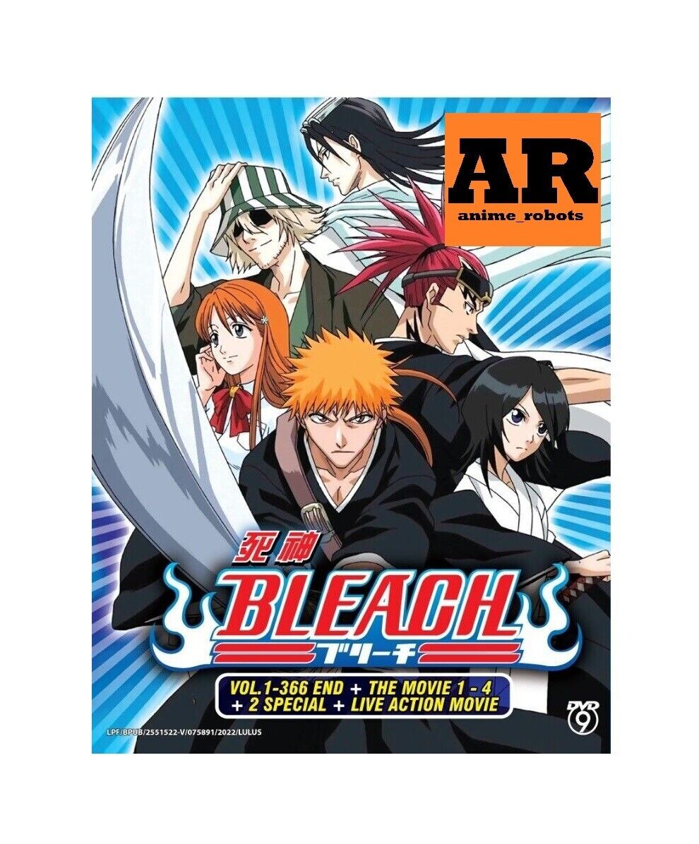Anime DVD- Bleach Eps 1-366 END.. English Dubbed [New Cover Design]