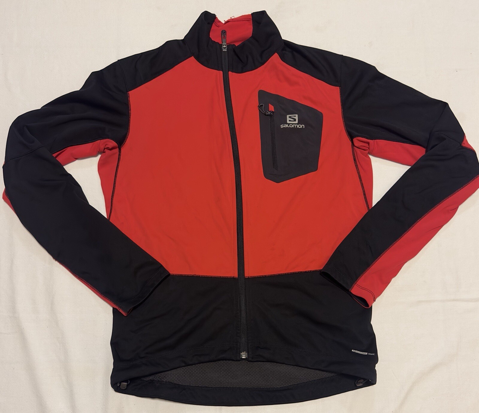 Salomon Giacca Ciclismo Uomo Medium Rosso Nero