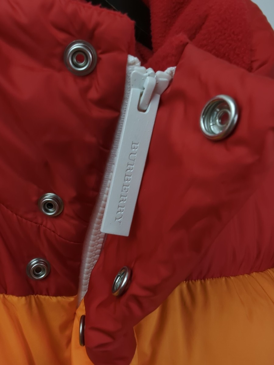 WORN 1x BURBERRY Men's US 40 L Rainbow Goose Down Puffer