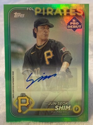 2024 Pro Debut Jun-Seok shim Green Foil Auto 71/99