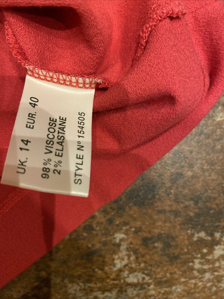 Kaliko Jumper Size 14 Lovely Deep Pink Colour Great Office Wear eBay