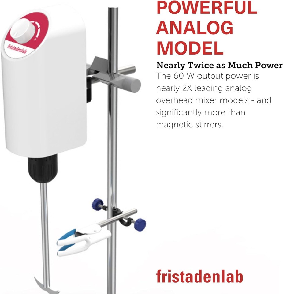 Fristaden Lab OS10L 60W Stainless Steel Blade Overhead Stirrer/ Mixer, 10 Liter eBay