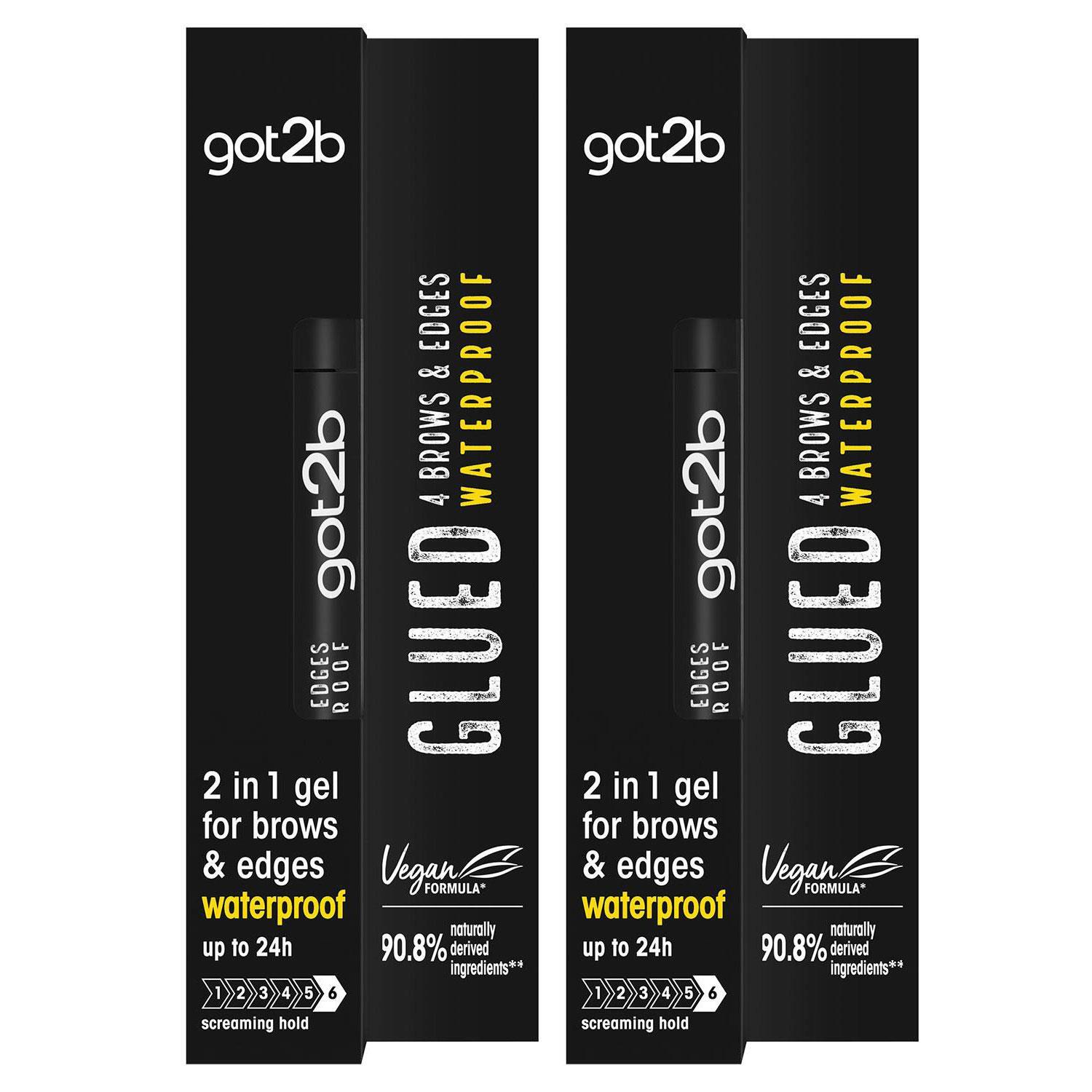 Got2b Glued For Brows & Edges Eyebrow Gel 16ml, Pack 2