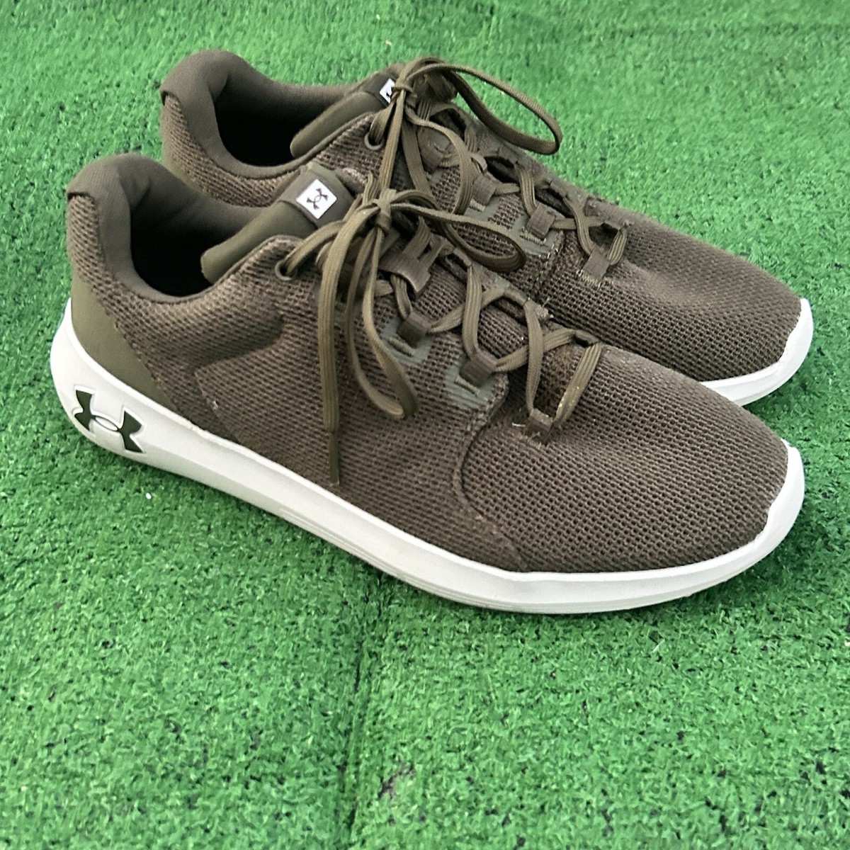 Under Armour UA Men's Ripple Olive Green Athletic Running Shoes Size