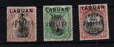 Labuan 1896 1c 5c & 6c Jubilee