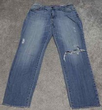 Pistola Distressed Jeans Women's Size 30 Blue Denim Straight Leg Workwear
