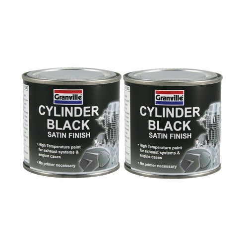 Granville High Temperature Satin Black Paint for exhausts and engines
