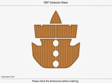 1997 Centurion Wave Boat Swim Platform Cockpit EVA Pad Teak Flooring Mat