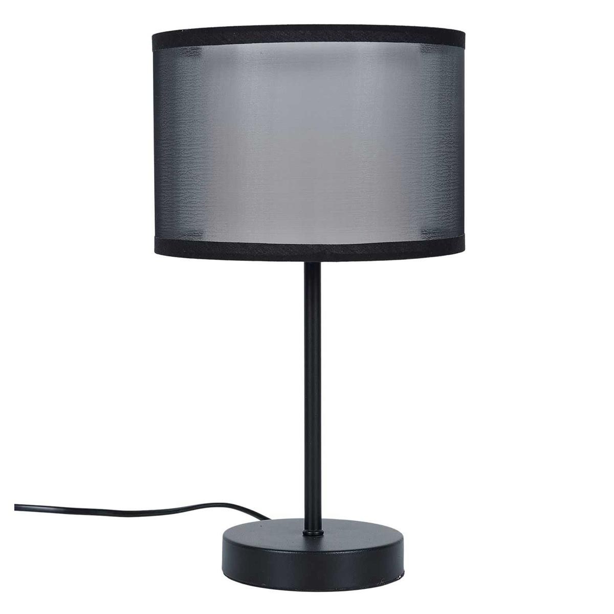 Lampe à poser Double en métal noir 31cm au design architectural