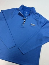 NWOT Fairway & Greene 1/4 Zip Mens Large Blue Pullover F&G Tech Golf - Havana CC