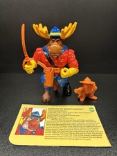 1992 TMNT Monty Moose Action Figure Vintage Ninja Turtles 100% Complete