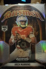 2025 Panini Prizm Black - Talismen Arch Manning #22 Silver Prizm (RC)