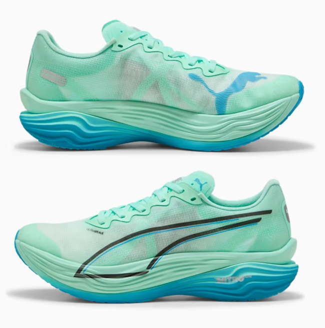 Puma Deviate Nitro Elite 3 309809-07 Mint Melt Speed Blue Men's