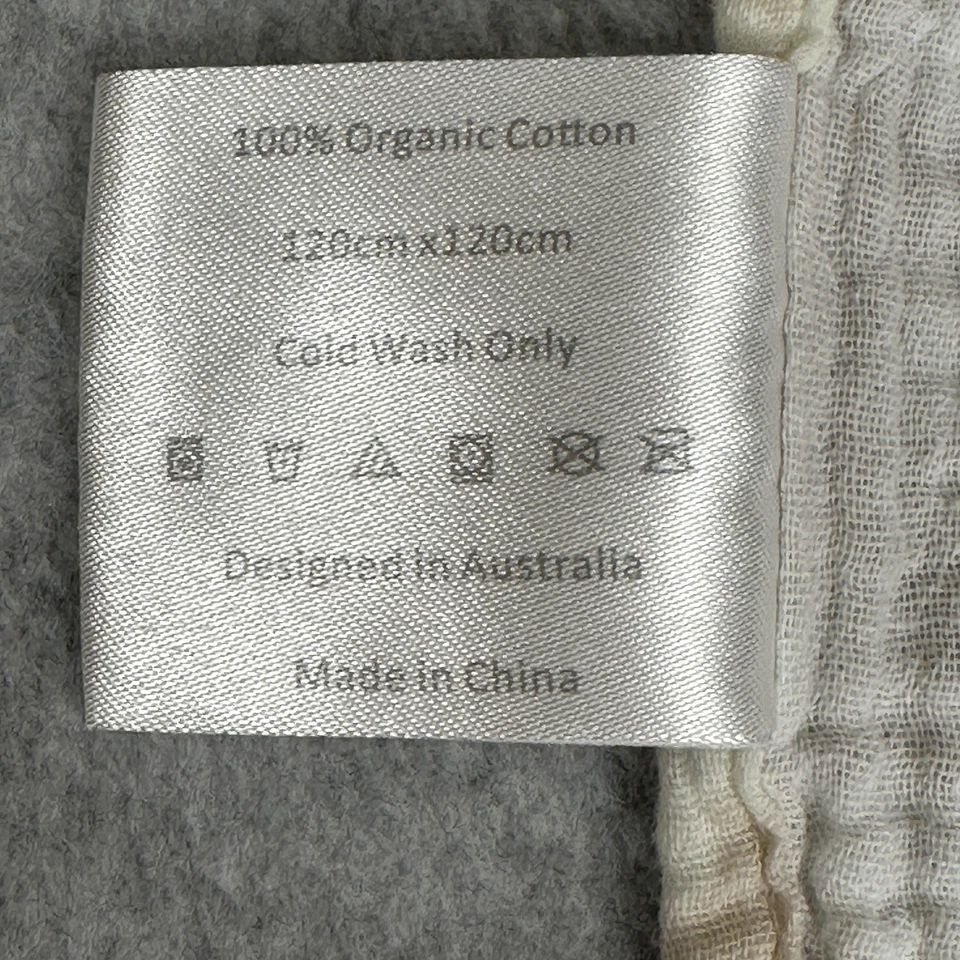 Пеленальное одеяло из органического хлопка Alimrose маргаритка прибл. 47 x 45 устойчивый мягкий - Изображение 3 из 4