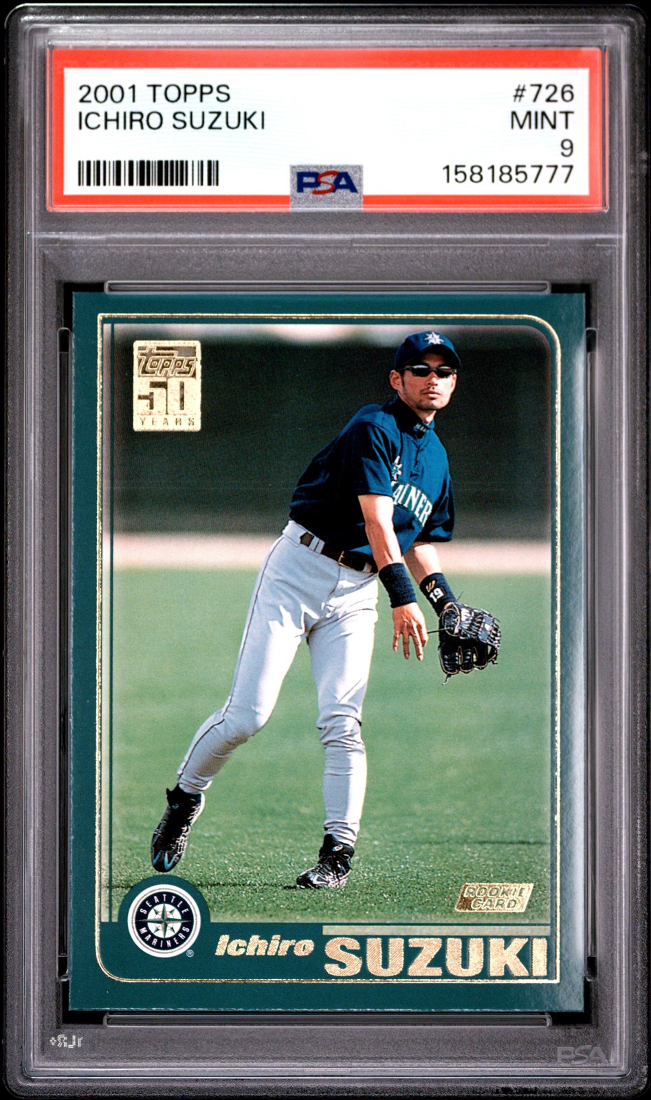 2001 Topps #726 Ichiro Suzuki PSA 9