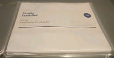 Simply Essential Vinyl Mattress Protector- Full Size 54x75 Zippered Waterproof
