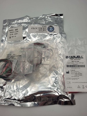 1023: Small Hydrogel Electrodes with Wires Lot of 19 w/ Lead Extension EMG 2017