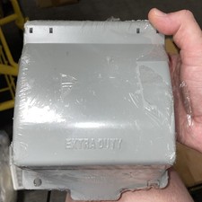 Commercial Electric Gray 2-Gang Extra Duty While-In-Use Receptacle Cover Gray
