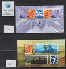 WC1_24633.ENGLAND. Pair of 2004 & 2006 souv. sheets. MNH