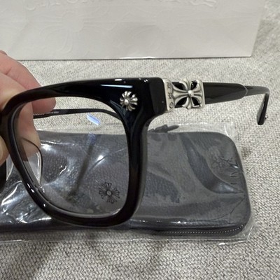 RARE! Chrome Hearts COX UCKER Black Silver Glasses - Box Officer