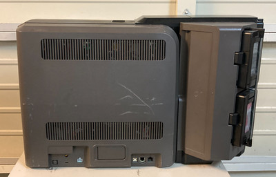 Entrust Datacard CR825 Duplex ID Card Printer with Multi Hopper w/ power supply