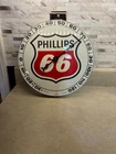 Vintage Style 12 inch Round PHILLIPS 66 GAS & OIL Thermometer / sign