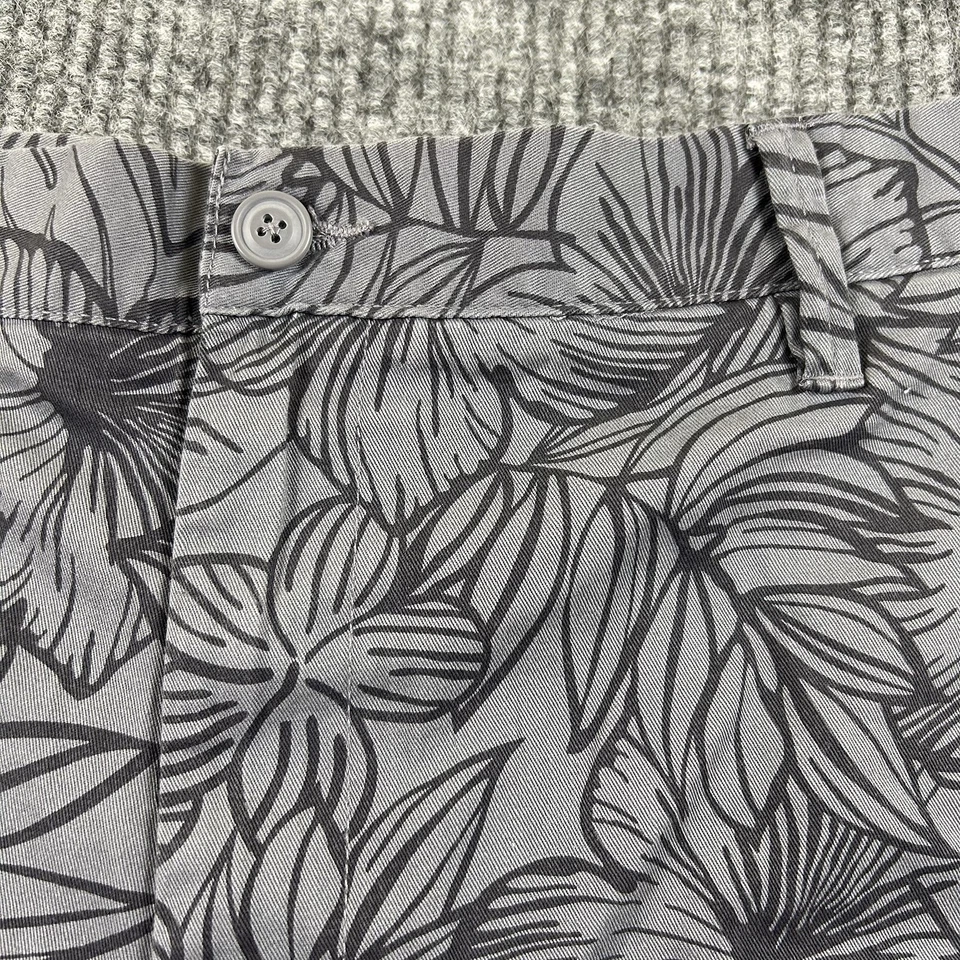 Chino Corto Ediciones Básicas Para Hombre 42 Gris Bolsillo Estampado Floral Algodón Informal Nuevo Foto 2 de 4