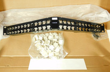 760109736 CommScope M4800A Angled Copper Patch Panel, 48-Port, 1 RU, Black