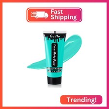 Go Ho Teal Face Body Paint Washable 2.37oz/pc ,Water Based Cream Face Paint,Teal