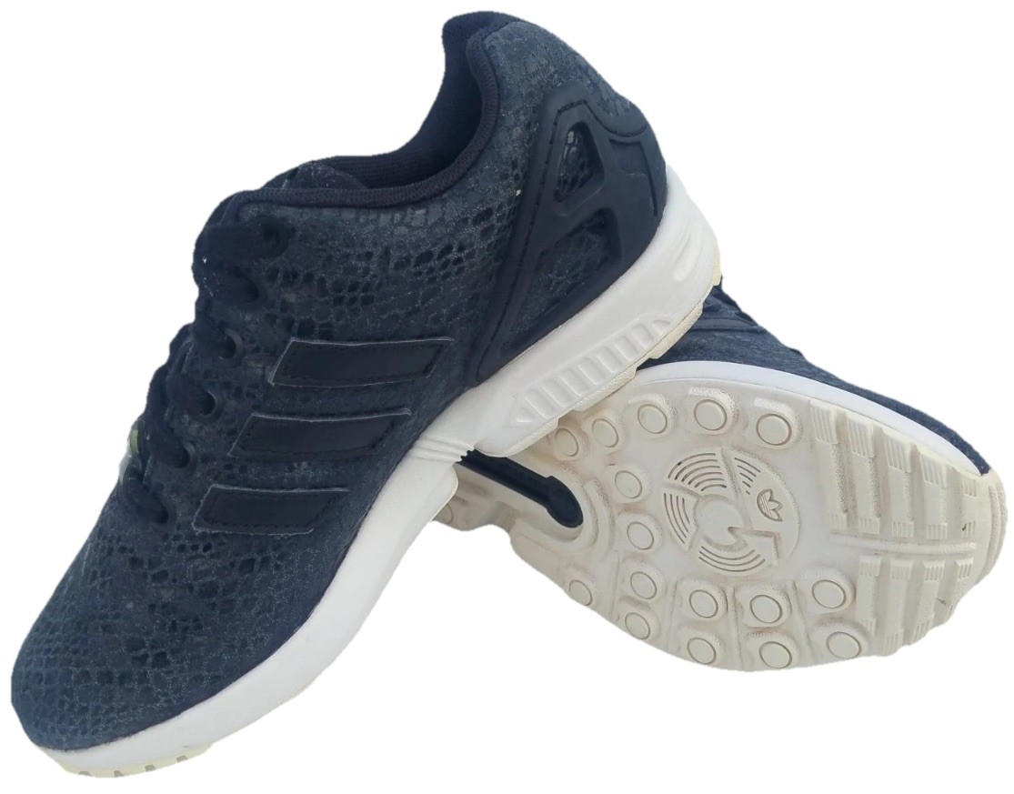 Adidas Originals ZX Flux S79408 Teens Core Black Trainers Size UK 3.5 EU 36 US 5 image 4