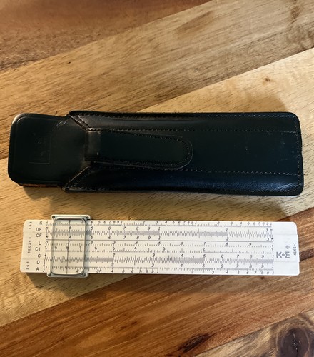 Vintage 6" Keuffel & Esser (K&E) slide rule 4161-1  Leather Case