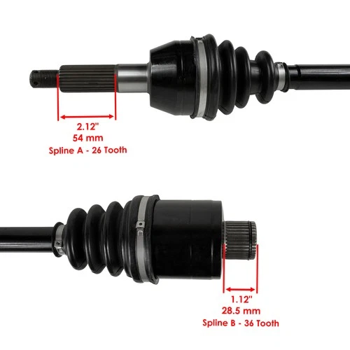 Front & Rear CV Joint Axles For Polaris Sportsman 500 4X4 HO 07-12 Left & Right - Imagen 2 de 10