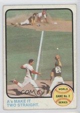 1973 Topps 1972 World Series Tony Perez Oakland Athletics Mike Hegan HOF 09o4