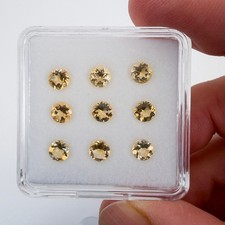 Natural Citrine 5mm Round Faceted 2, 5, 10 or 15 pcs Loose Gemstones USA Seller
