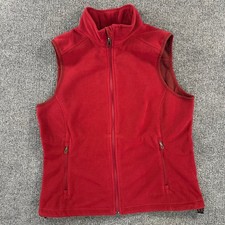 L.L. Bean Womens Polartec Mountain Fleece Vest Retro Gorpcore Outdoor Full Zip S