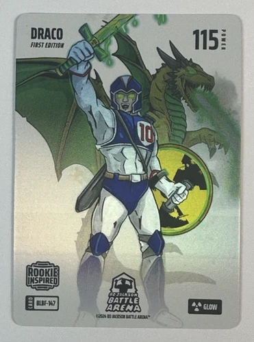 2024 Bo Jackson Battle Arena Blizzard Glow Draco Drake Maye 1st Edition RC Steel