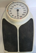 Vintage Health O Meter Model 150 Bigfoot Bathroom Scale 325lbs Capacity Retro