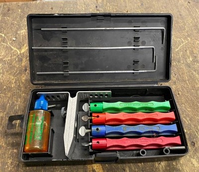 Lansky Deluxe 5-Stone Sharpening System kit Knife Knives Stones Ceramic degree