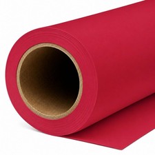 Scarlet Seamless Backdrop Paper Roll 53 Inch x 16.4 Ft Heavyweight Matte Photo