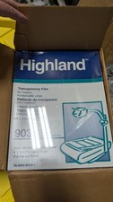 HIGHLAND 903 Transparency Film for copiers 500 Sheets 8.5" x 11" case