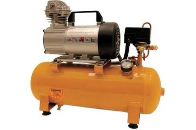#ad Portable Yellow Steel Piston Air Compressor with Pressure Gauge $400.00