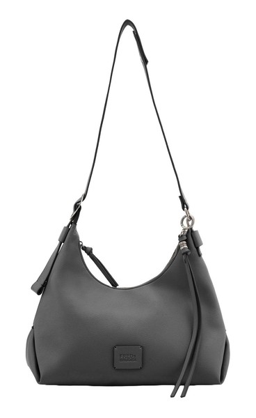 Fredsbruder My Bestie Hobo Bag Schultertasche Tasche Dark Grey Dunkelgrau Neu-image