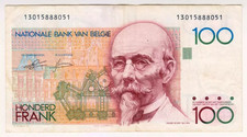 1980 Belgium 100 Francs 13015888051 Paper Money Banknotes Currency